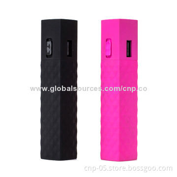 Hot Sale Lipstick Power Banks with Flashlight, 2,200mAh, Various Colors Available, Easy to Carry